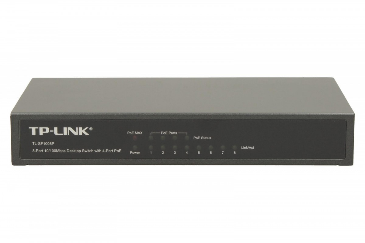 Tp-link tl-sf1008p poe komutatorius 8x10/100mbps (4xpoe)