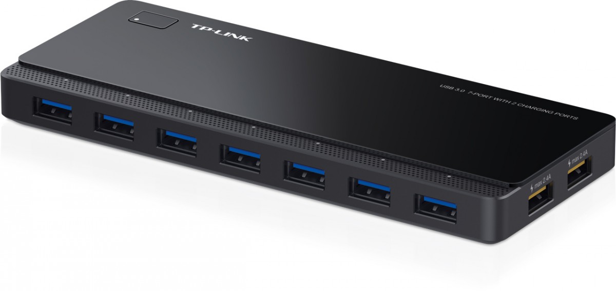 Tp-link uh720 usb šakotuvas su 7 usb 3.0 prievadais