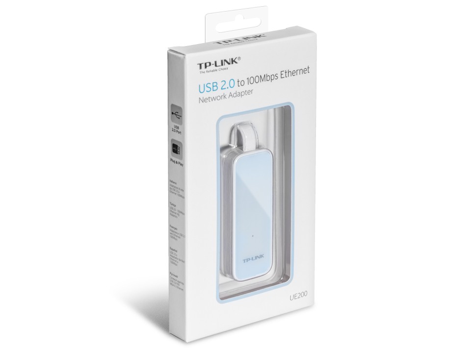 Tp-link ue200 karta sieciowa ethernet 100mb/s do usb 2.0