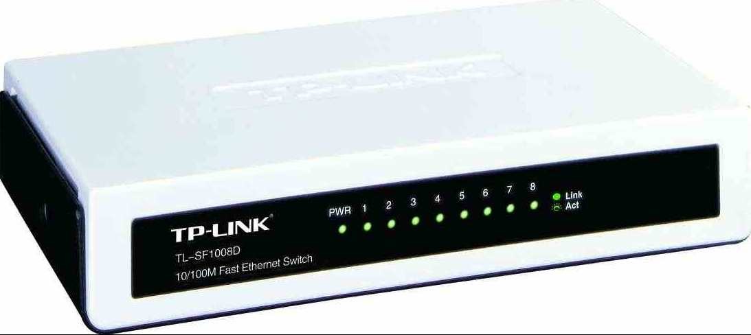 tp-link tl-sf1008d komutatorius, 8 prievadai, 10/100mbps