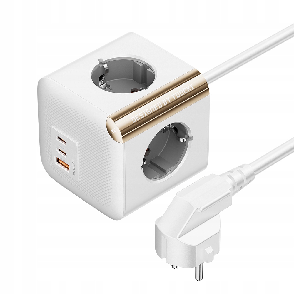 7 1 gan pd30w gan, 4000 w lizdas, 4ac + 2usb-c + 1usb-a su 1,5 m kabeliu
