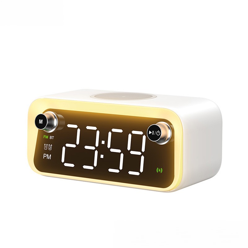 Wekome beluga d6 dream - daugiafunkcis belaidis garsiakalbis / fm radijas su netiesioginiu įkrovimu 15 w magsafe (balta)