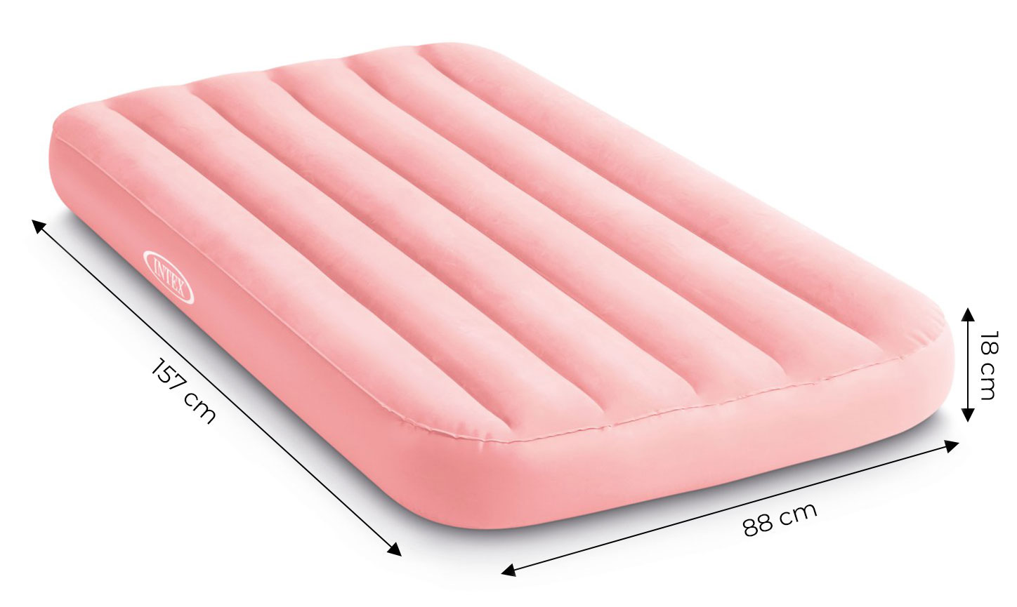 Pripučiamas čiužinys vaikams intex cozy kidz 155x88x18 cm
