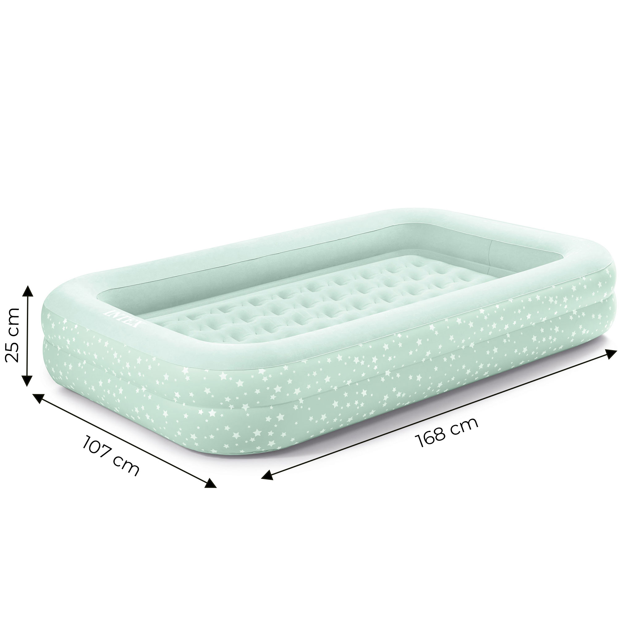 Pripučiamas čiužinys-lova vaikams Intex Kidz Travel, 132x71x10 cm