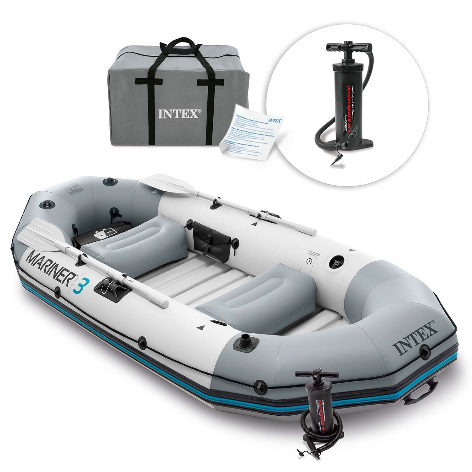 Pripučiama valtis Intex Mariner 3, 297x127x46 cm