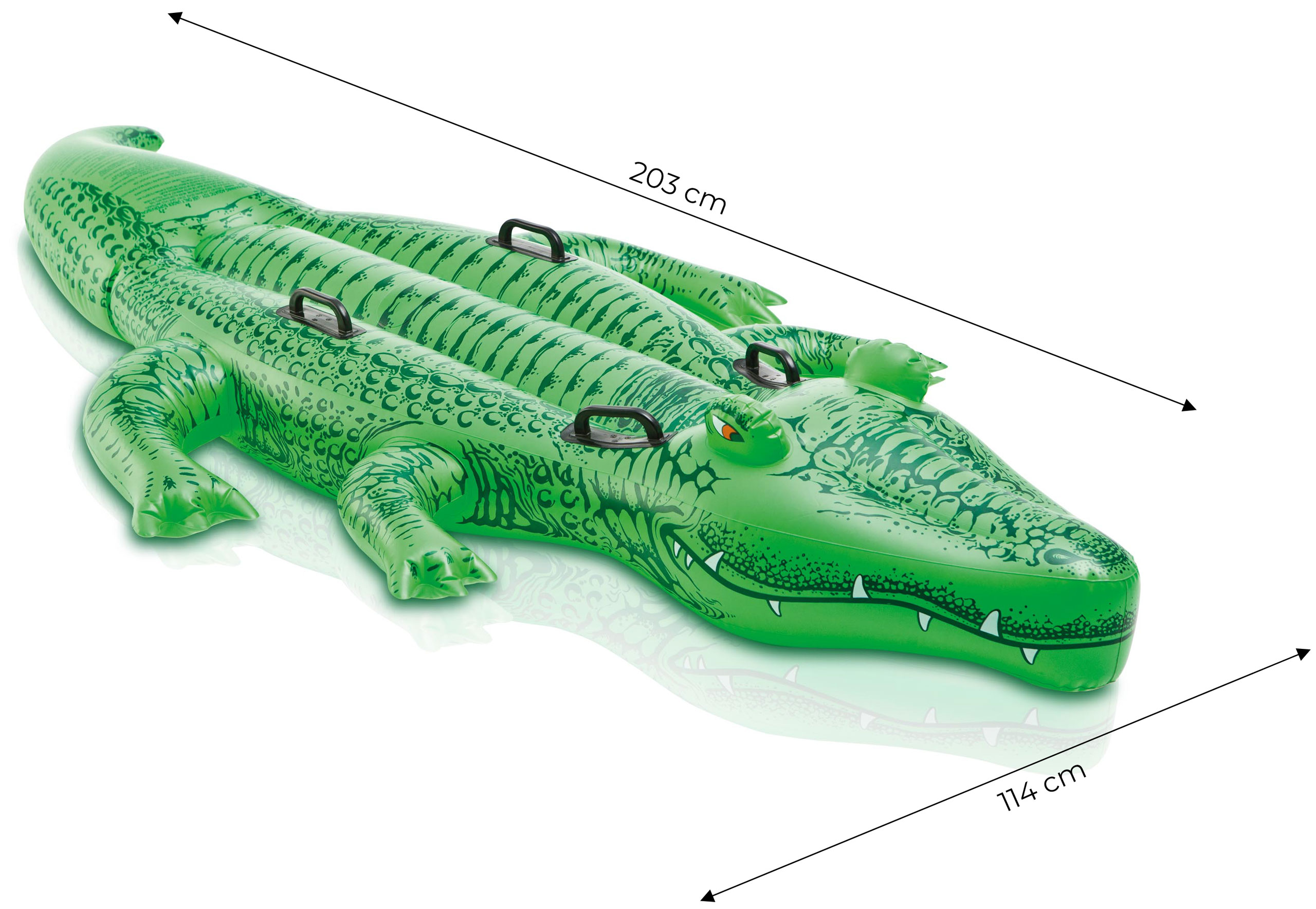 Pripučiamas plaustas Intex Giant Gator Ride-On, 203 cm