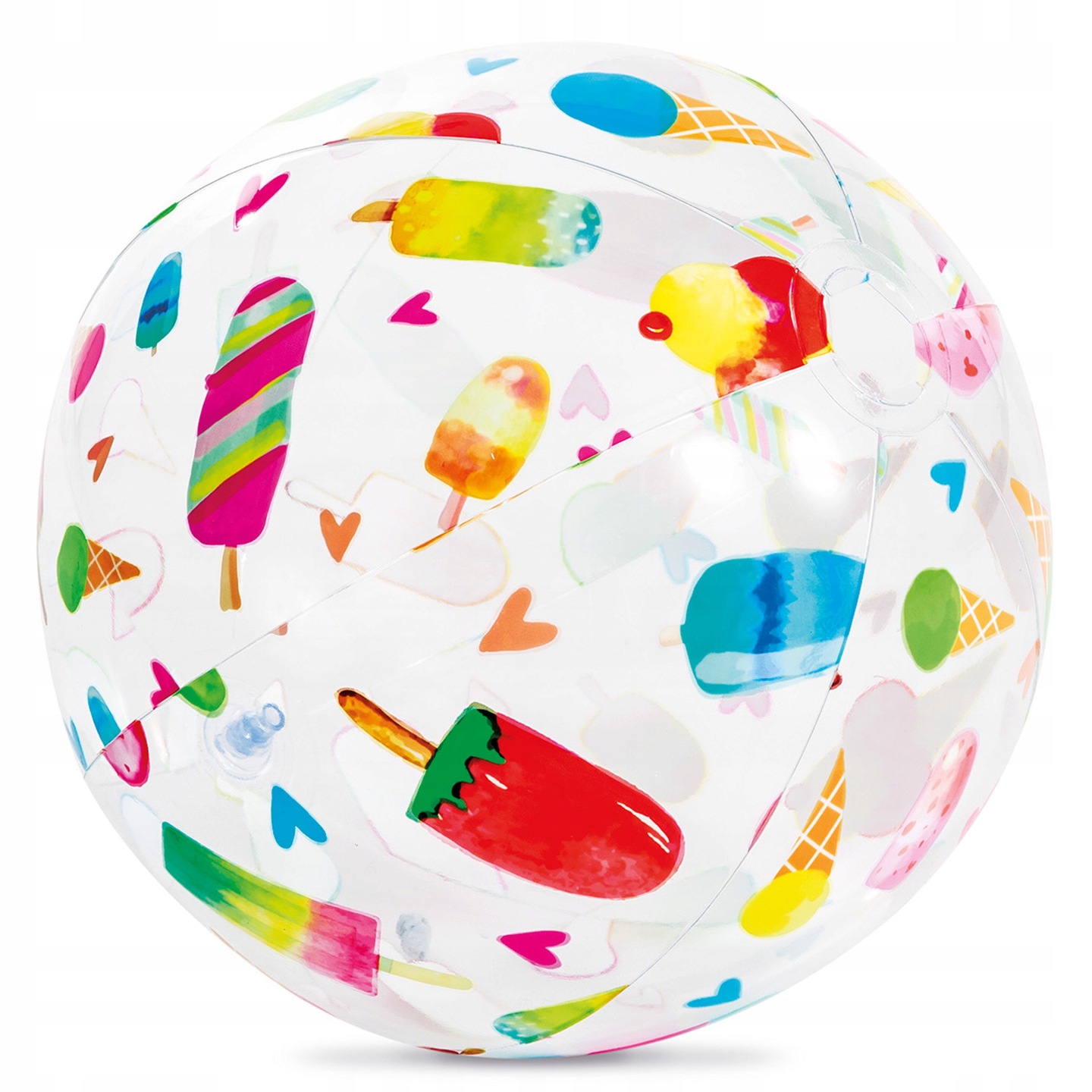 Pripučiamas paplūdimio kamuolys Intex Lively Print, 51 cm