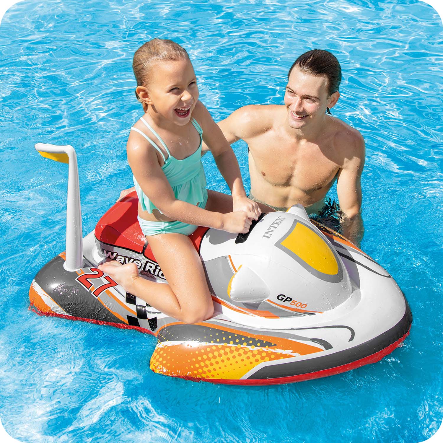 Pripučiamas plaustas intex wave rider