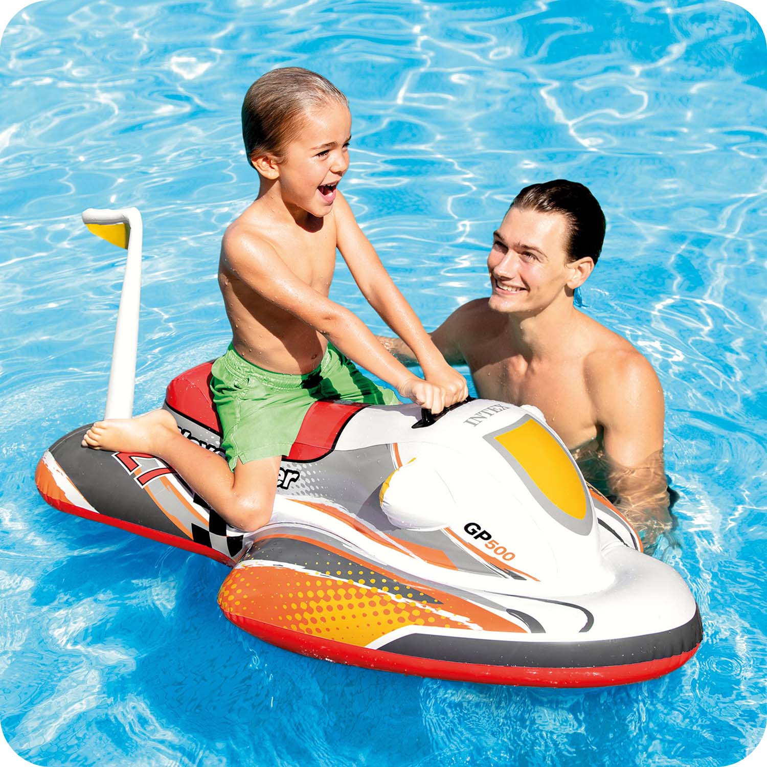 Pripučiamas plaustas intex wave rider