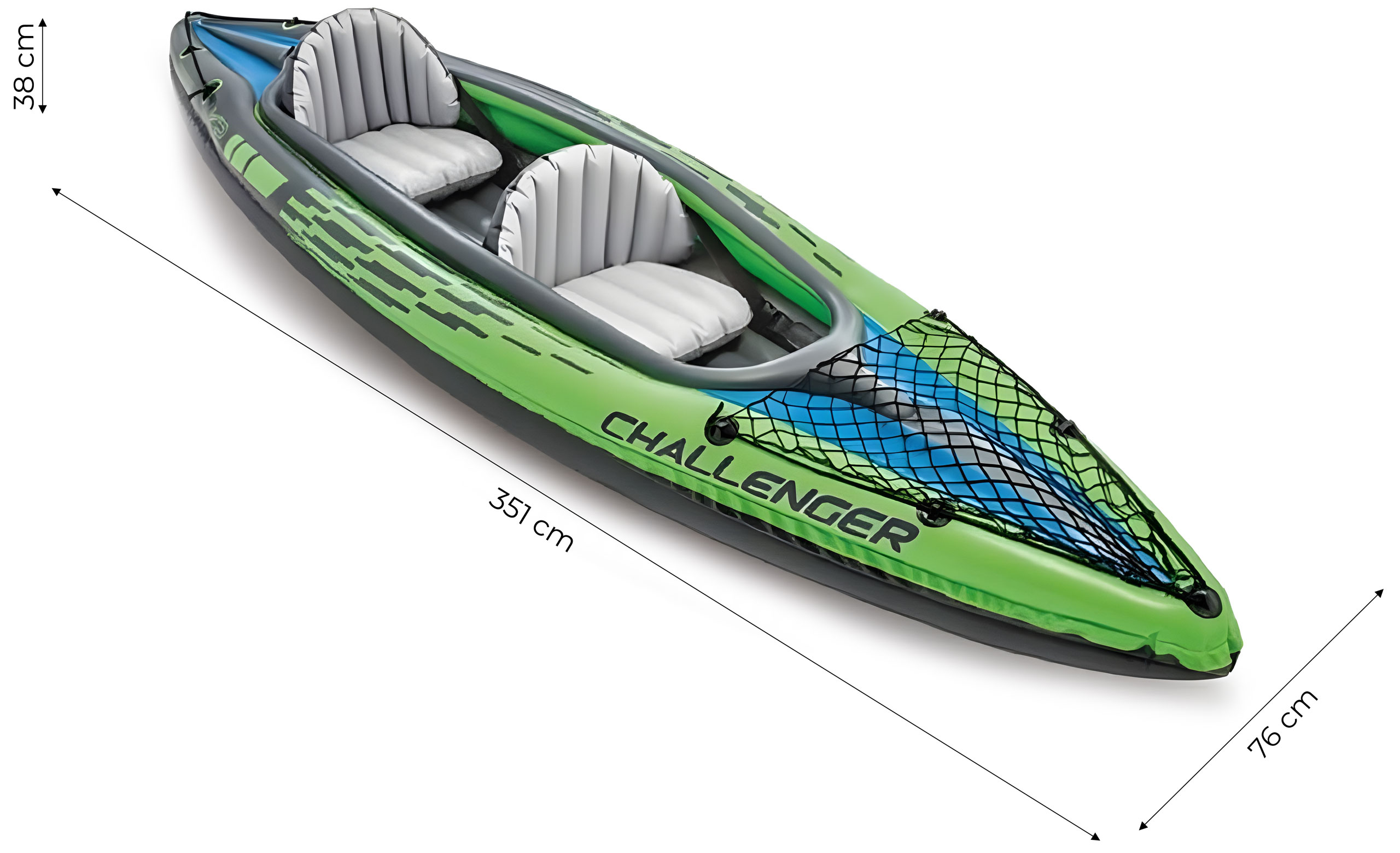 Pripučiama baidarė Intex Challenger K2