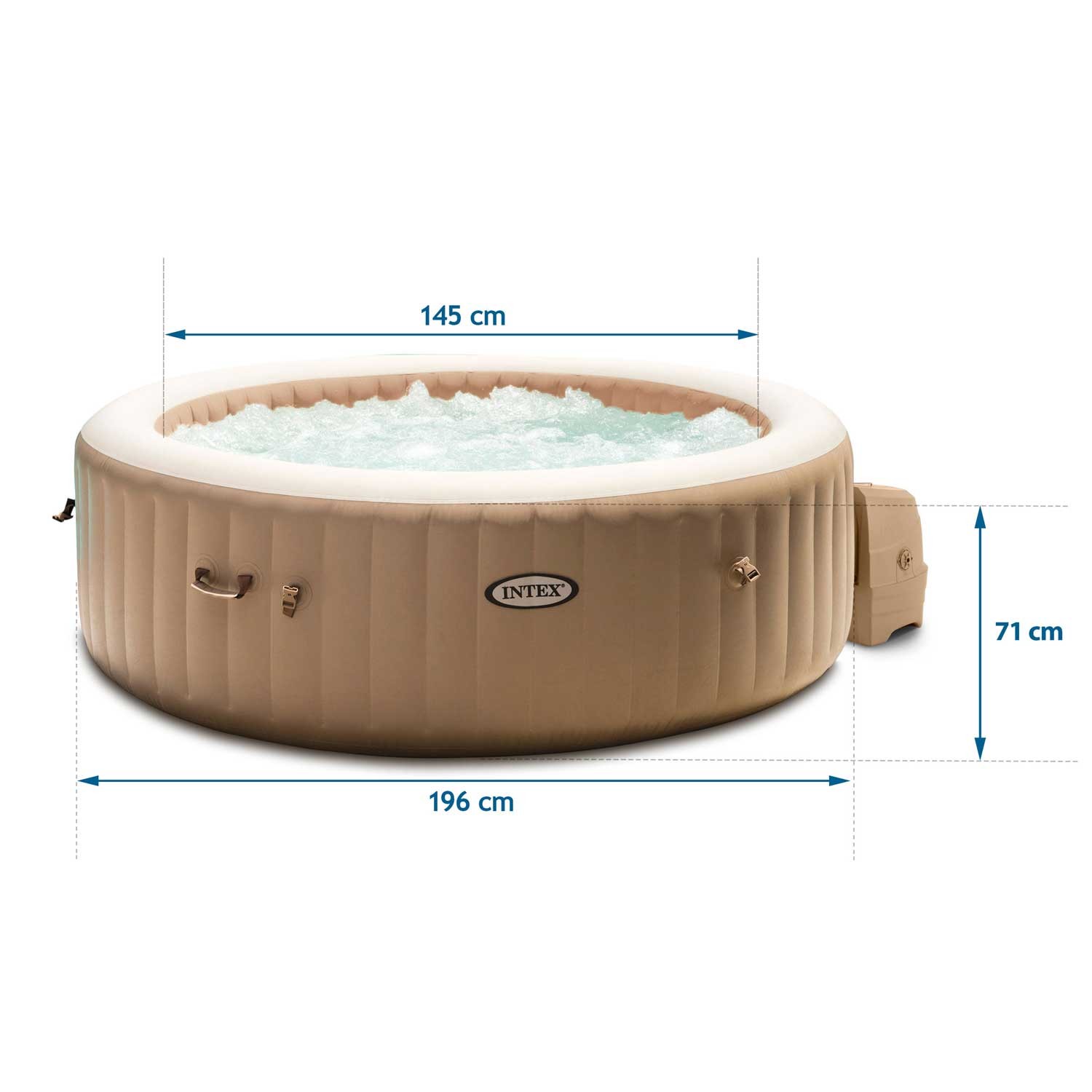 Masažinis baseinas intex pure spa, 196x71 cm, su filtru