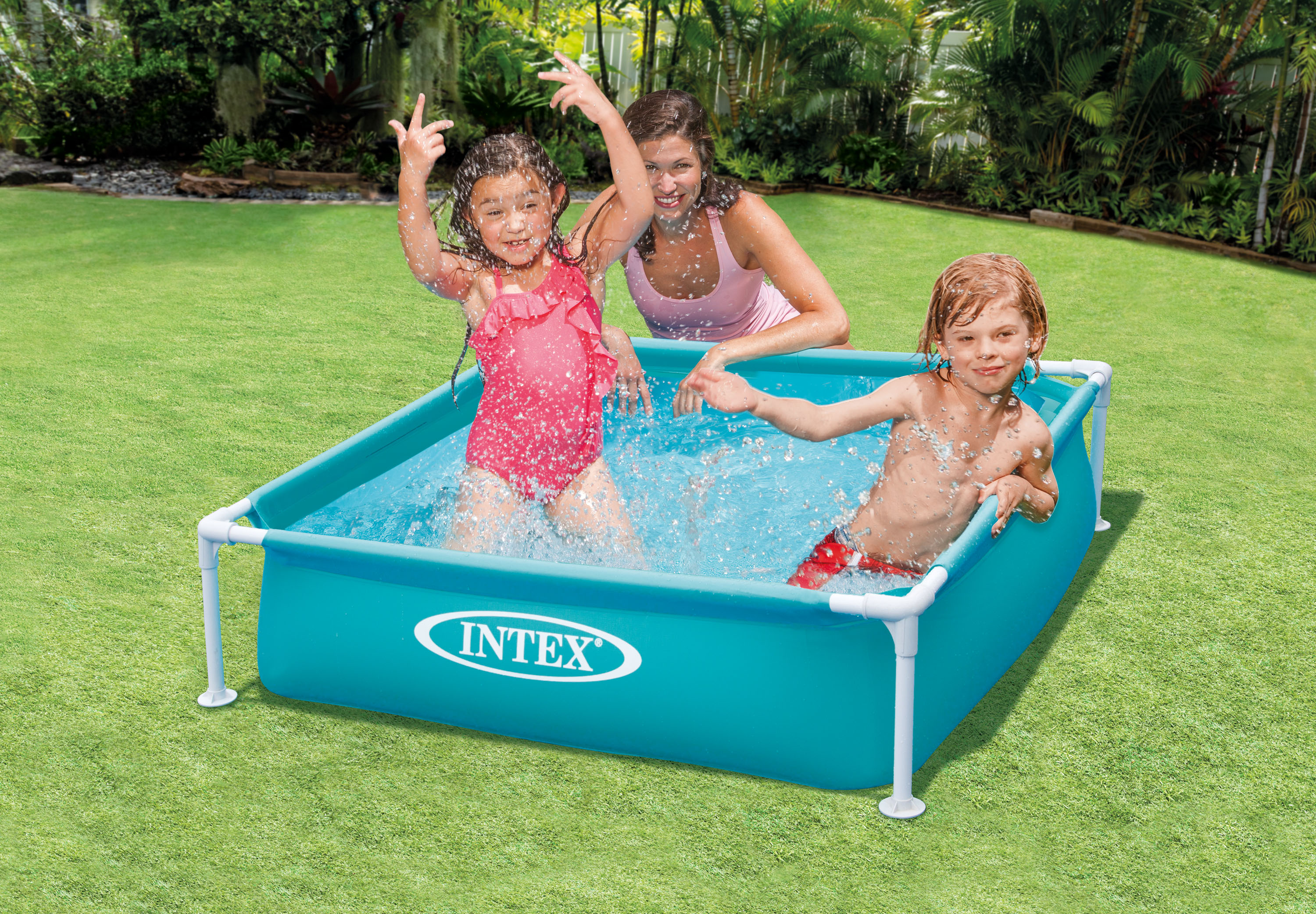 Karkasinis baseinas vaikams intex mini frame, 122x122x30 cm