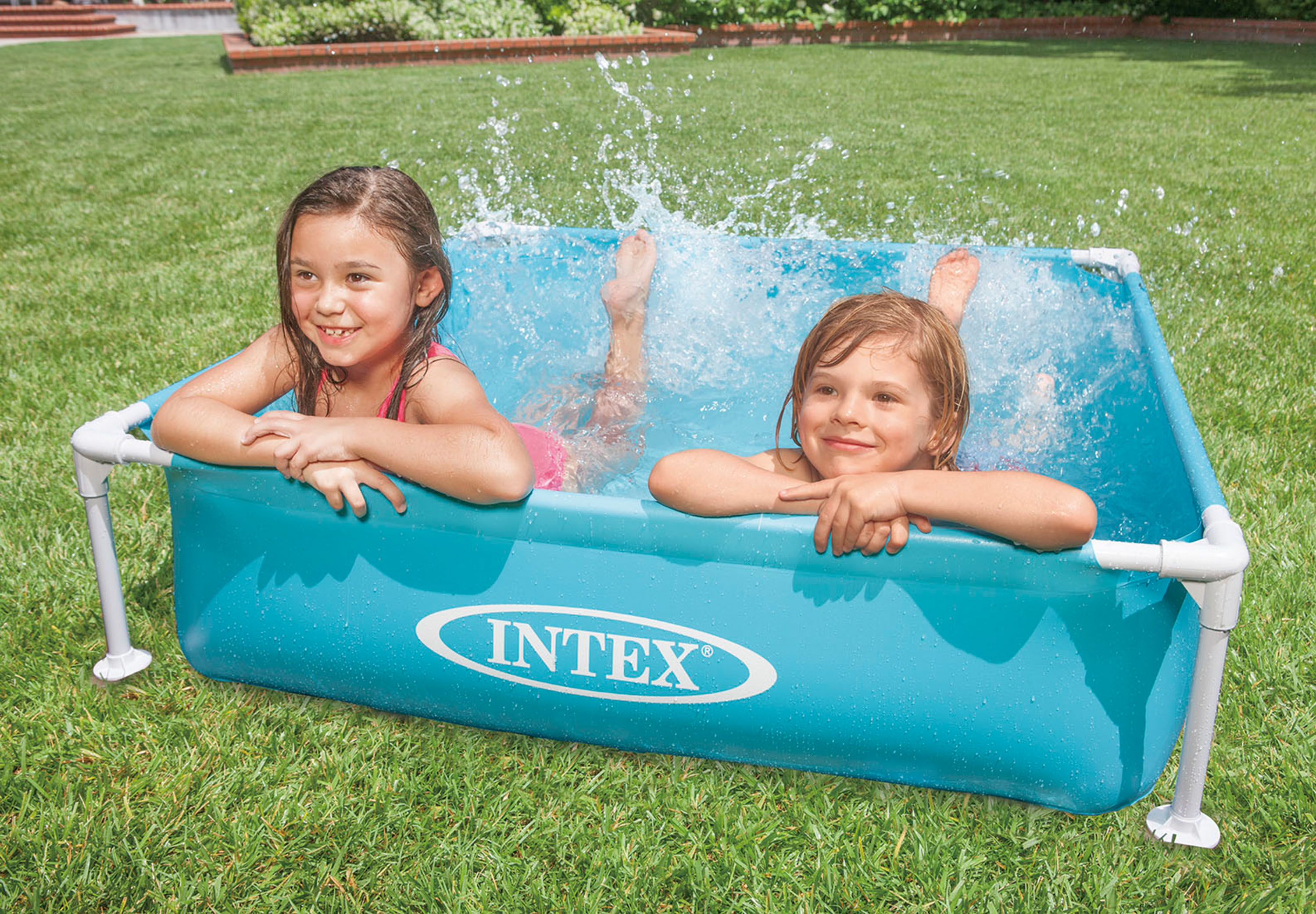 Karkasinis baseinas vaikams intex mini frame, 122x122x30 cm
