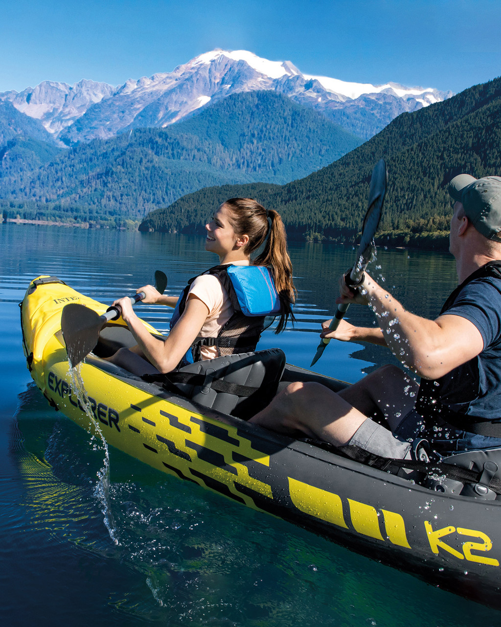 Pripučiama baidarė Intex Explorer K2, 312x91x51 cm