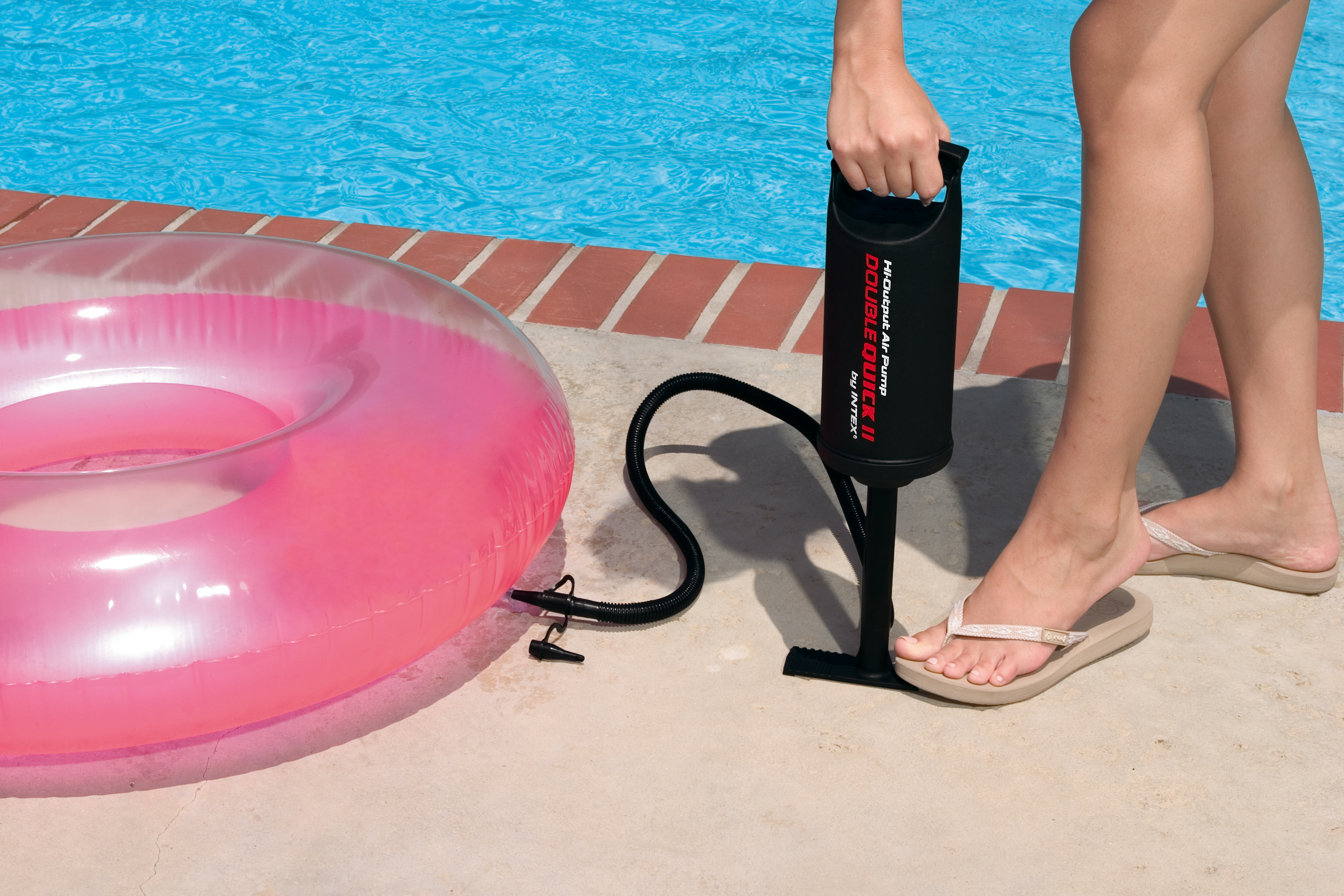 Rankinė pompa Intex Double Quick II, 36 cm