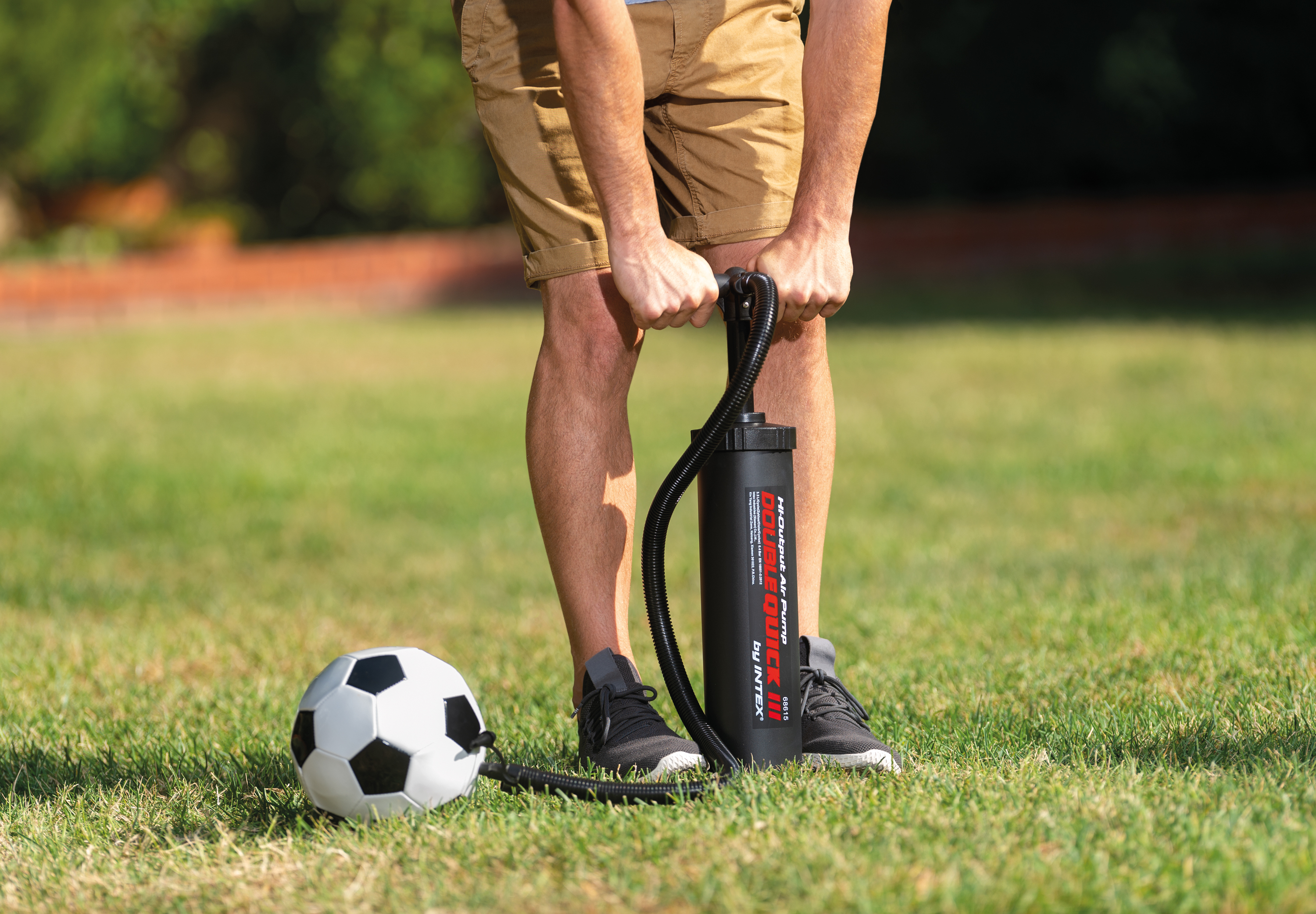 Rankinė pompa intex double quick iii, 48 cm