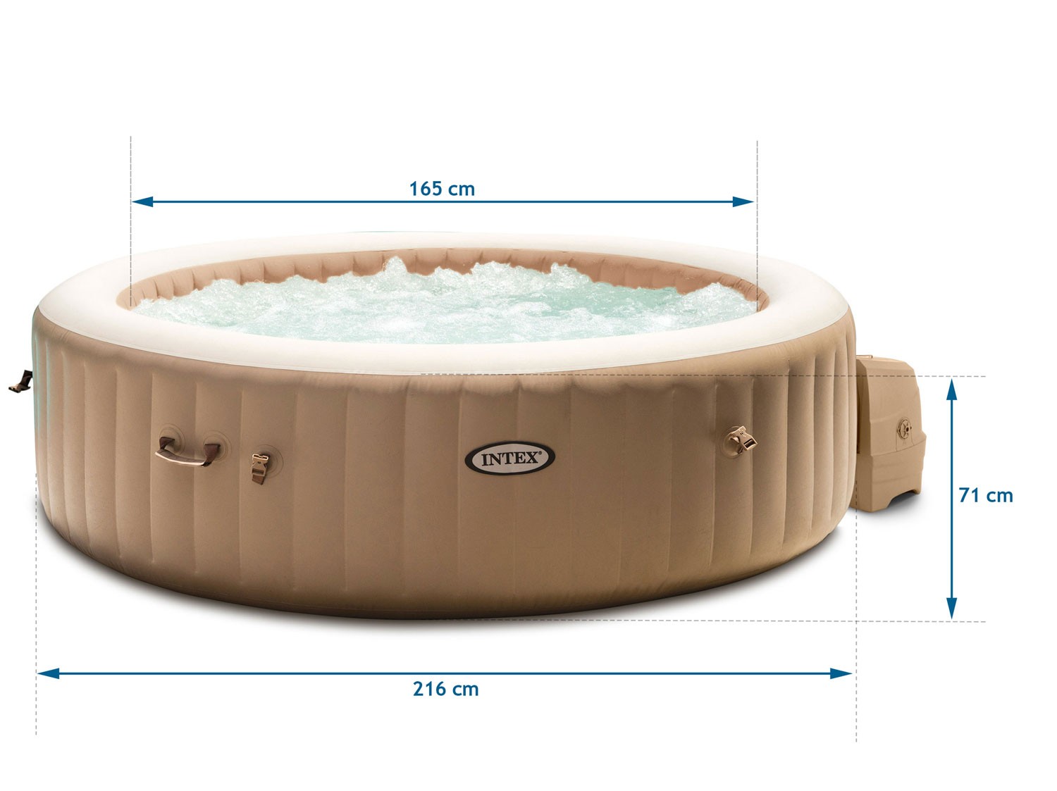 Masažinis baseinas intex purespa™, 216x71 cm