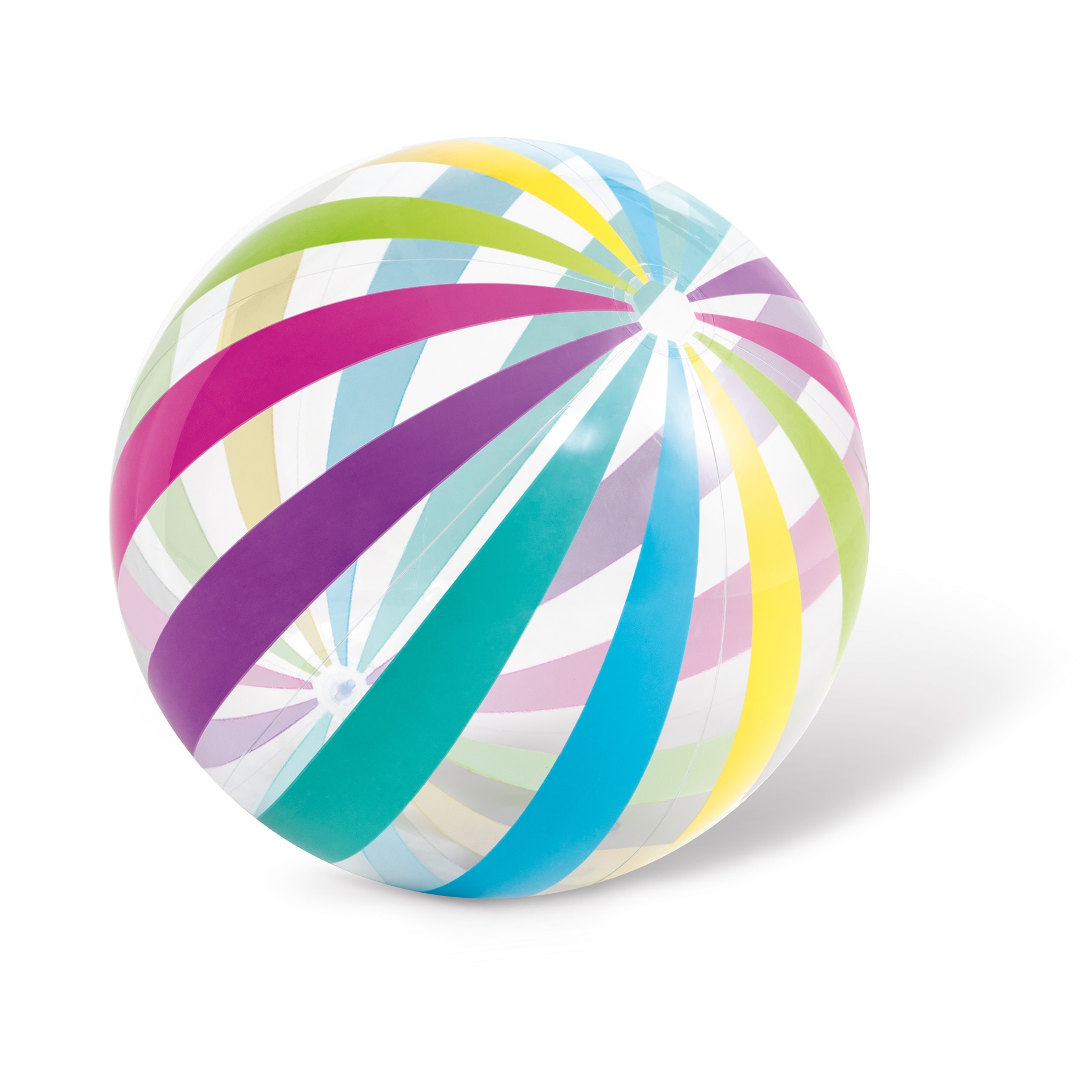 Pripučiamas kamuolys intex jumbo beach ball, 107 cm, įvairių spalvų