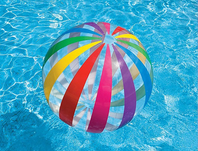 Pripučiamas kamuolys intex jumbo beach ball, 107 cm, įvairių spalvų