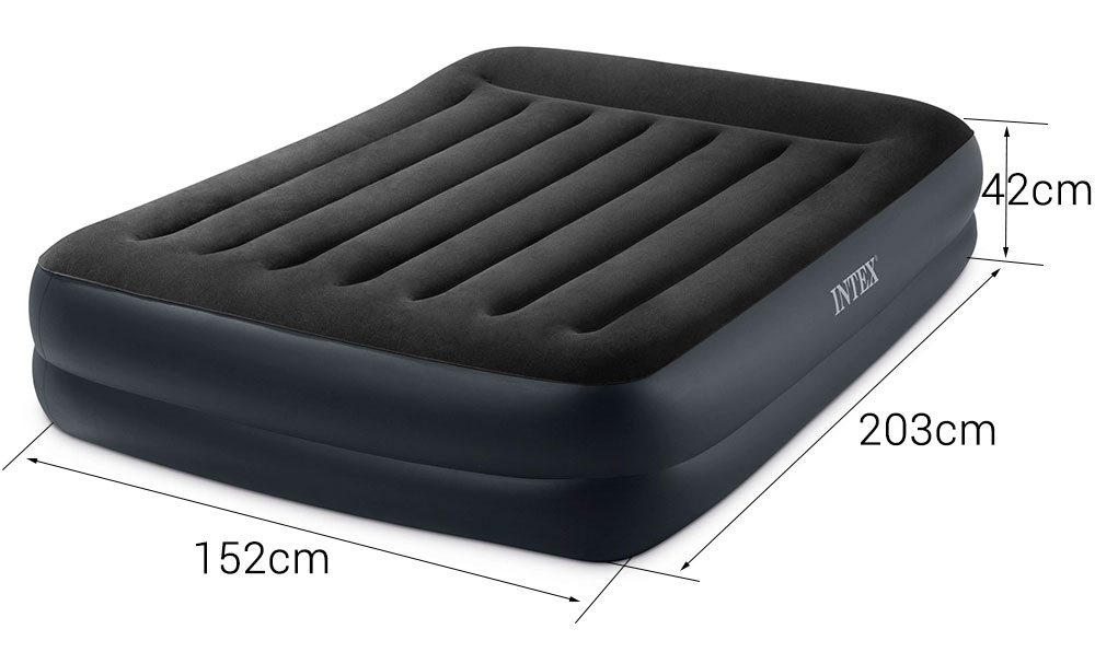 Pripučiamas čiužinys intex 203x152 cm dviems