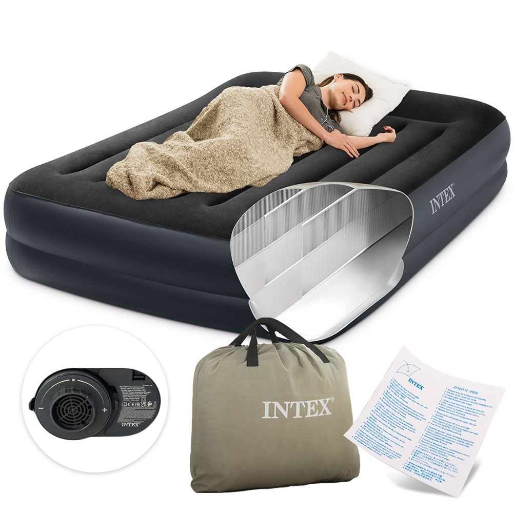 Pripučiamas čiužinys intex 203x152 cm dviems