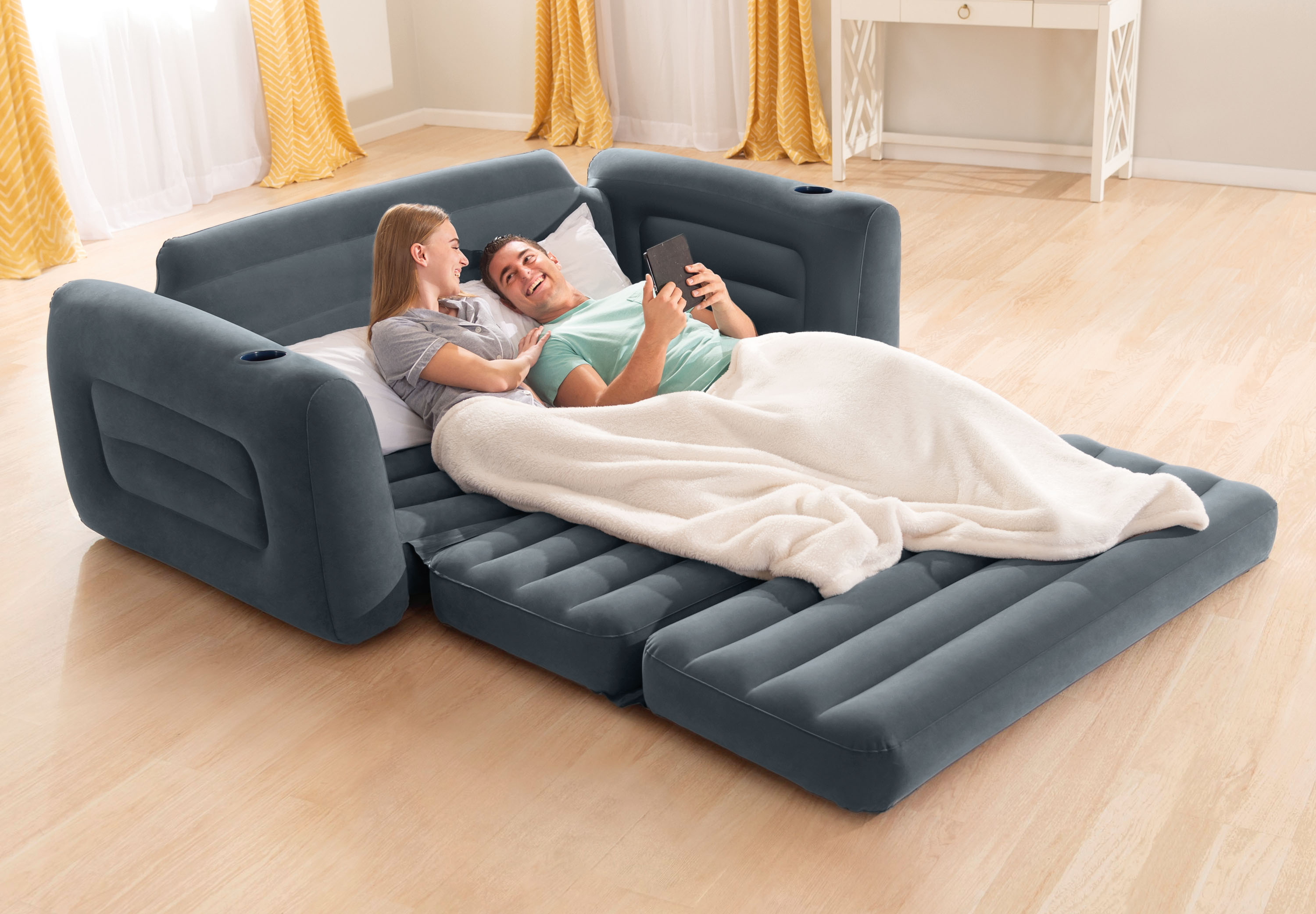 Pripučiama sofa Intex Pull-Out (išsiskleidžianti ), 224x203x66 cm
