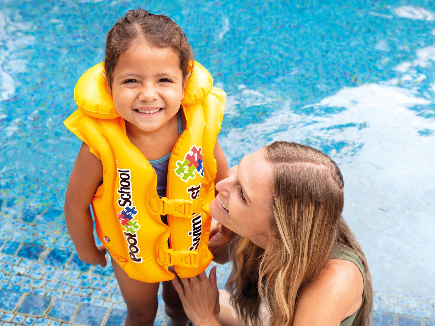 Pripučiama plaukimo liemenė vaikams Intex Pool School Deluxe