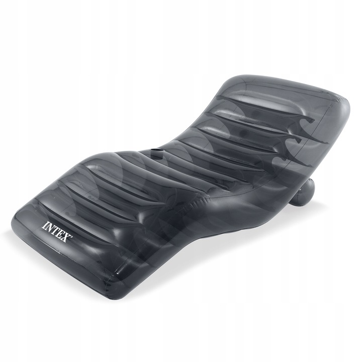 Pripučiamas čiužinys su atlošu Intex 191 x 99 cm, pilka