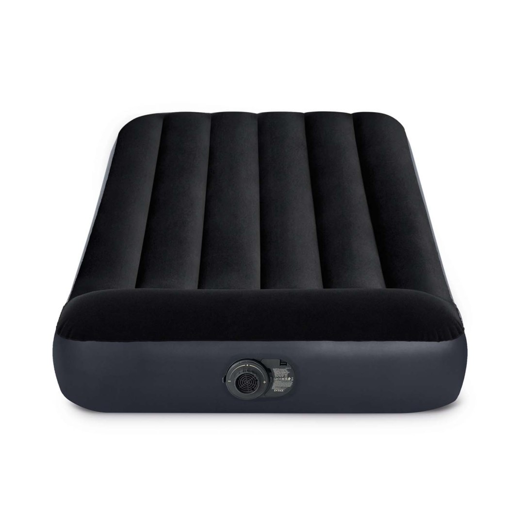 Pripučiamas čiužinys intex air bed, 99x25x191 cm, juodas