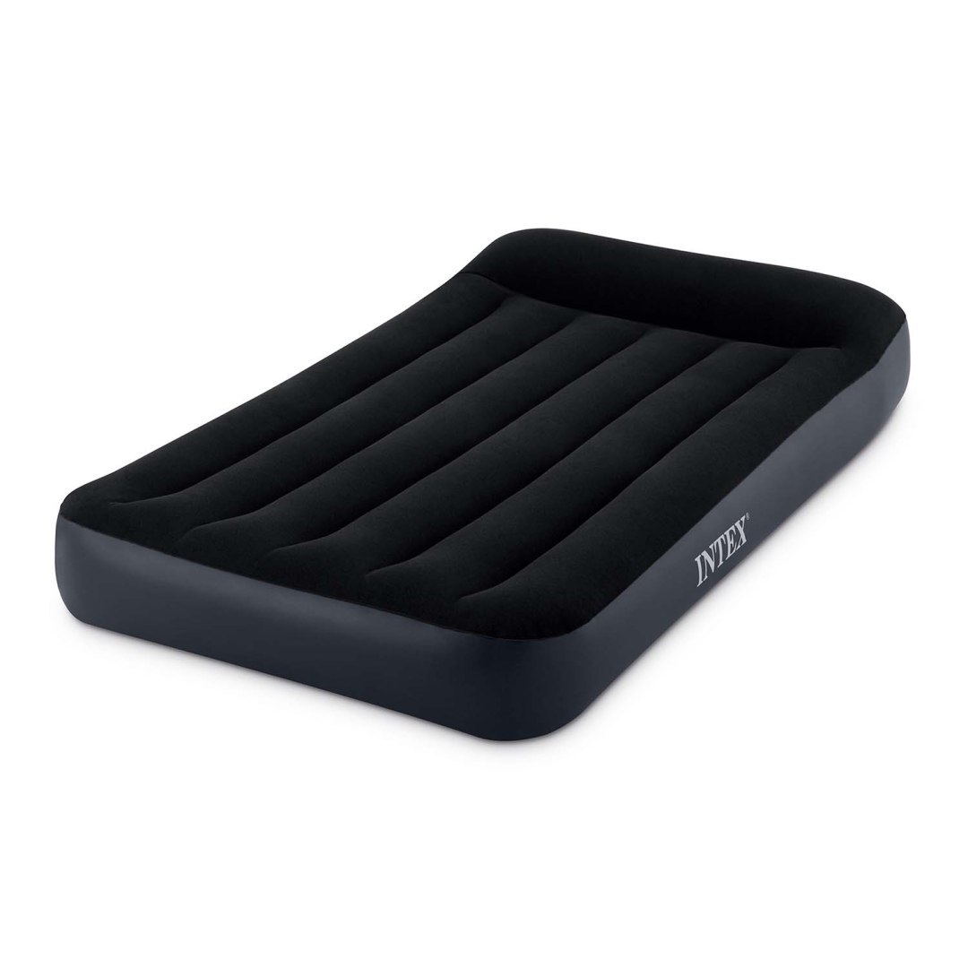 Pripučiamas čiužinys intex air bed, 99x25x191 cm, juodas