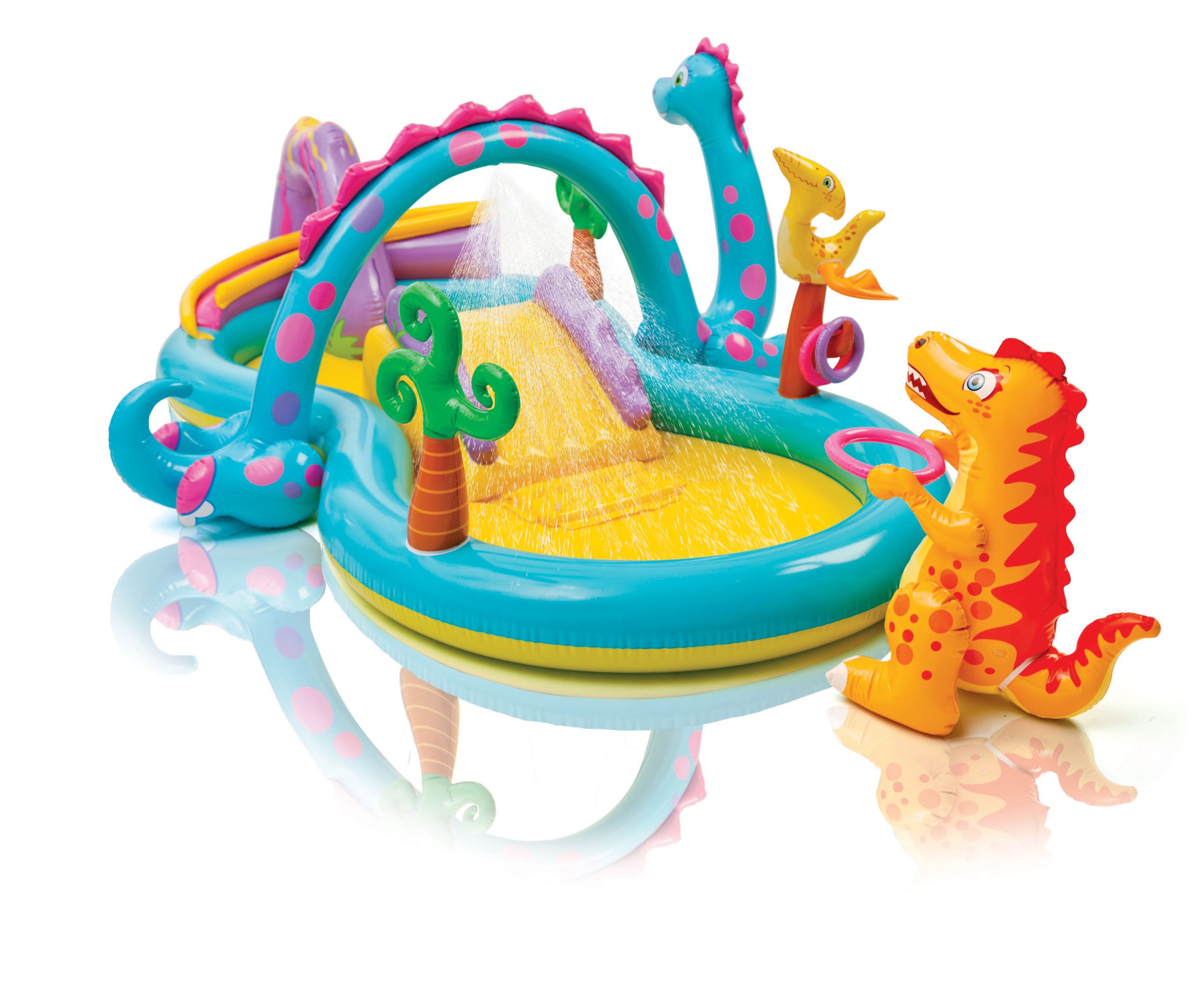 Pripučiama žaidimų aikštelė intex dinoland, 333x229x112 cm