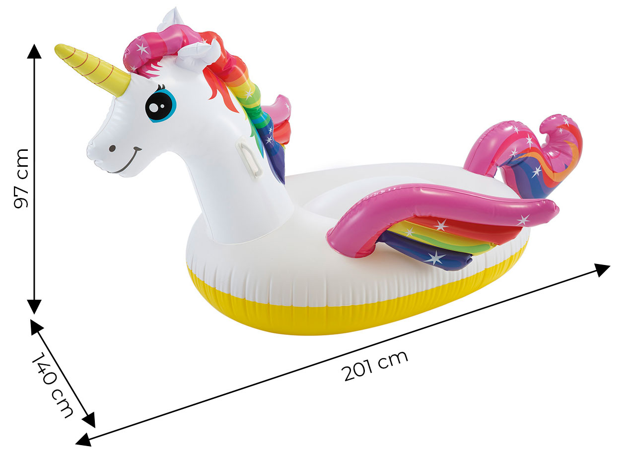 Pripučiamas plaustas intex unicorn, 201x140x97 cm