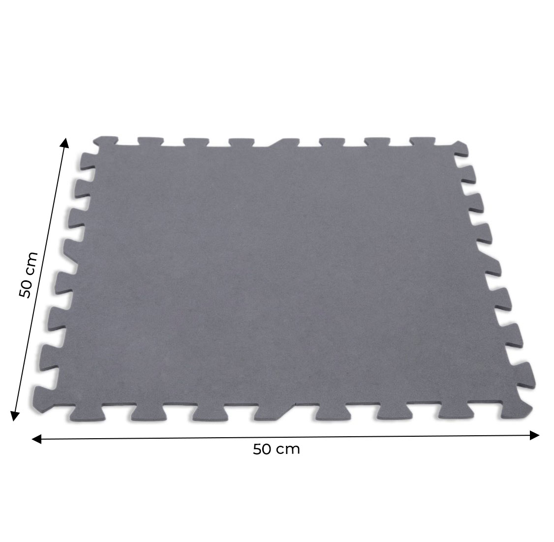 Segmentinis kilimėlis lauko baseinams intex 50x50 cm, pilkas