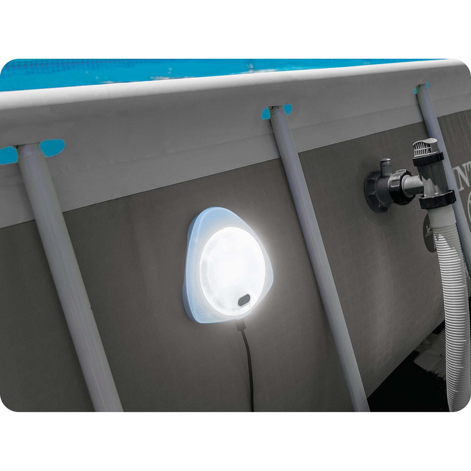 Baseino žibintas intex led, magnetinis
