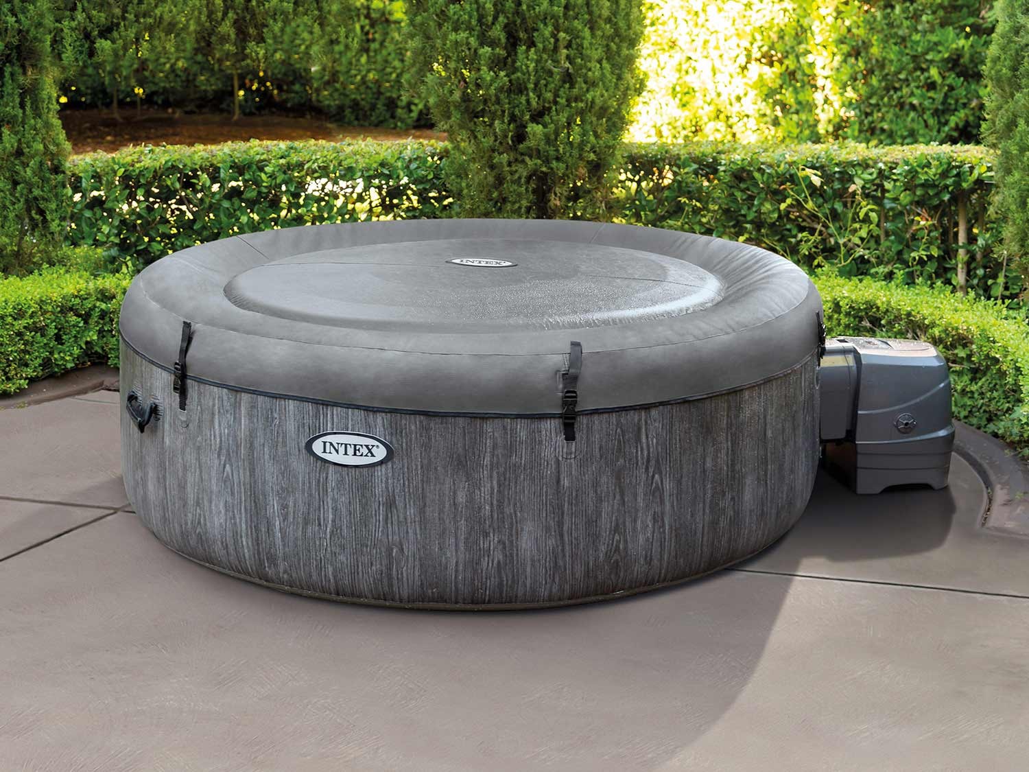 Sūkurinė vonia intex purespa greywood bubble deluxe ø 196 cm x 71 cm