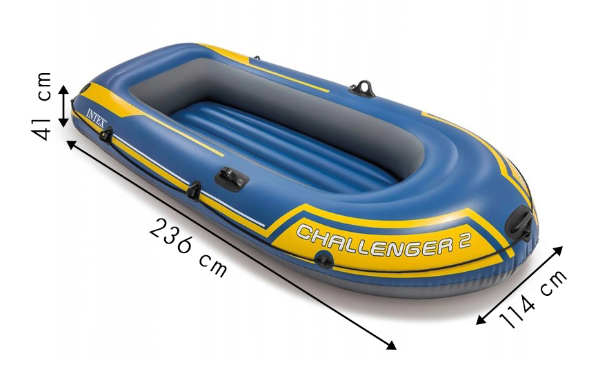 Pripučiama valtis Intex Challenger 2, 236x114x40 cm