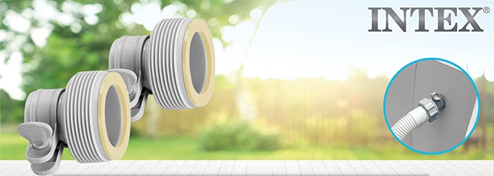 Plastikiniai baseino adapteriai, 38mm į 32mm, 2 vnt.