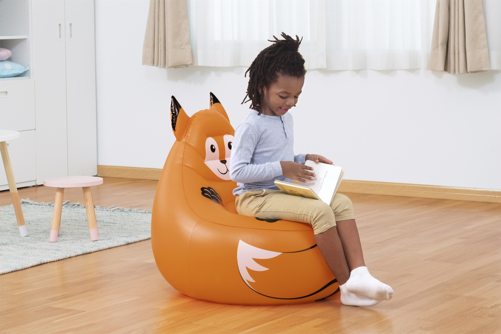 Pripučiamas sedmaišis bestway, 72x72x64 cm, oranžinis