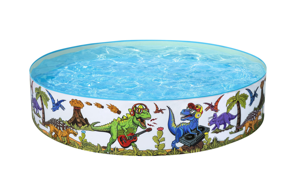 Ramstinis baseinas bestway fill 'n fun dinosaurous, 183x38 cm