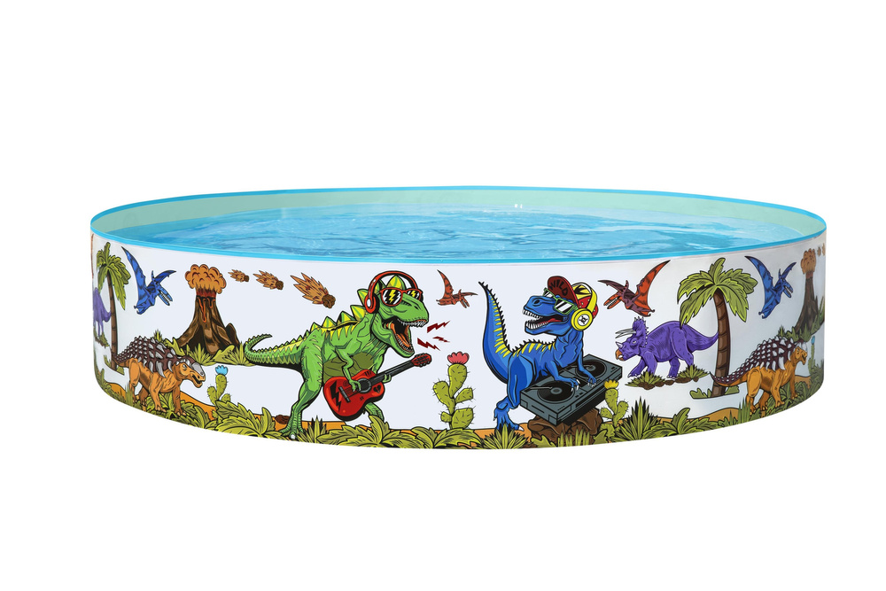 Ramstinis baseinas bestway fill 'n fun dinosaurous, 183x38 cm