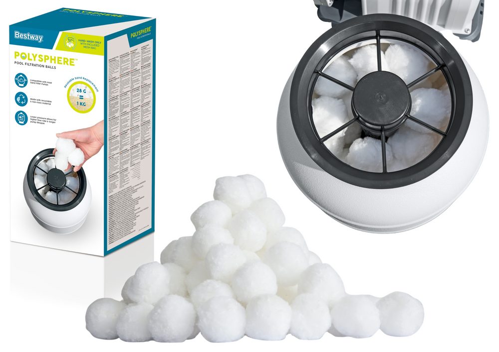 Sintetinis užpildas vandens smėlio filtrams bestway flowclear, 500g