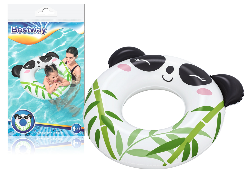 Plaukimo ratas bestway panda, 79 x 85 cm