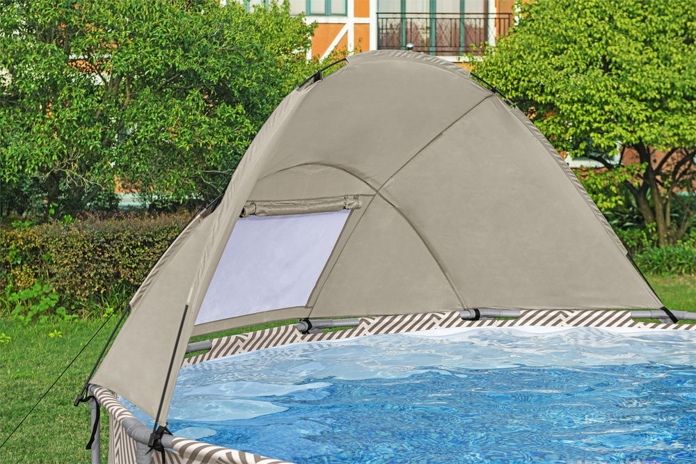 Karkasinis baseinas su stogu bestway steel pro 561fy, 396x107 cm, su filtru