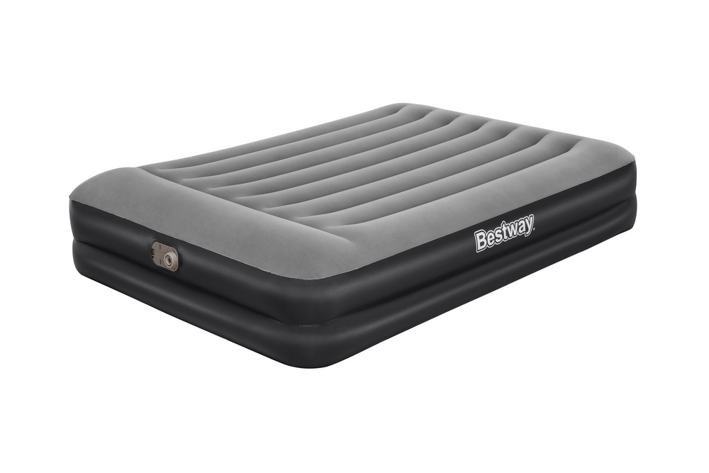 Pripučiamas čiužinys bestway tritech aerolux, 203x152x46cm, su integruota double xl/mid elektrine pompa