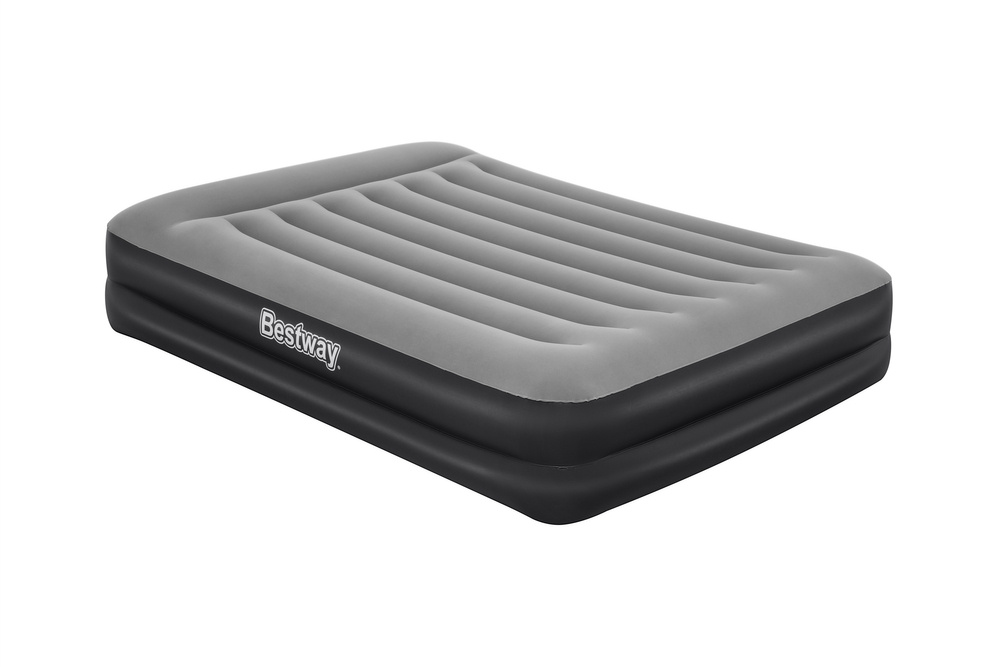 Pripučiamas čiužinys bestway tritech aerolux, 203x152x46cm, su integruota double xl/mid elektrine pompa