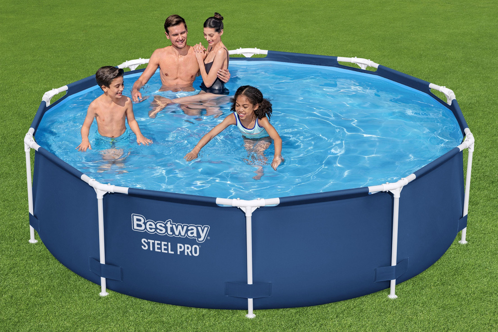 Sodo baseinas su stelažu 305 x 76 cm bestway