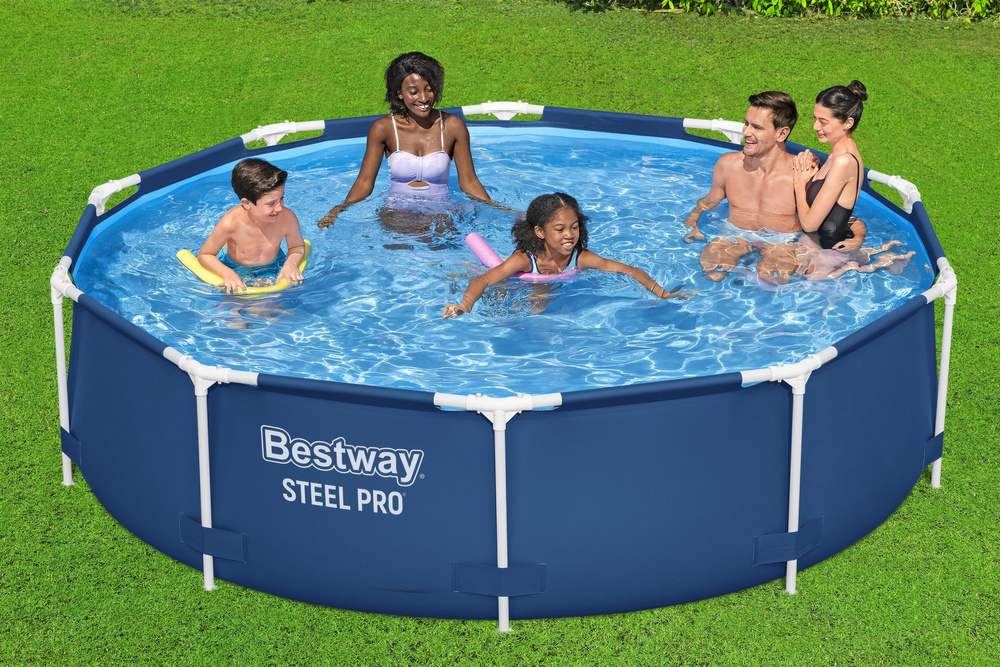 Sodo baseinas su stelažu 305 x 76 cm bestway