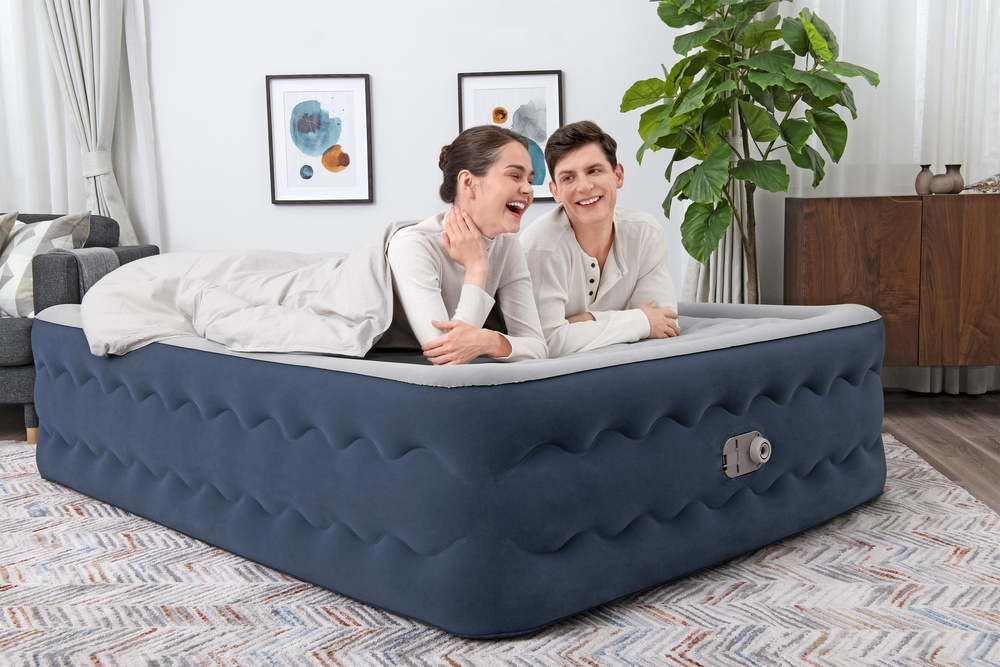 Pripučiamas dvigulė čiužinys bestway 203 x 152 x 51 cm