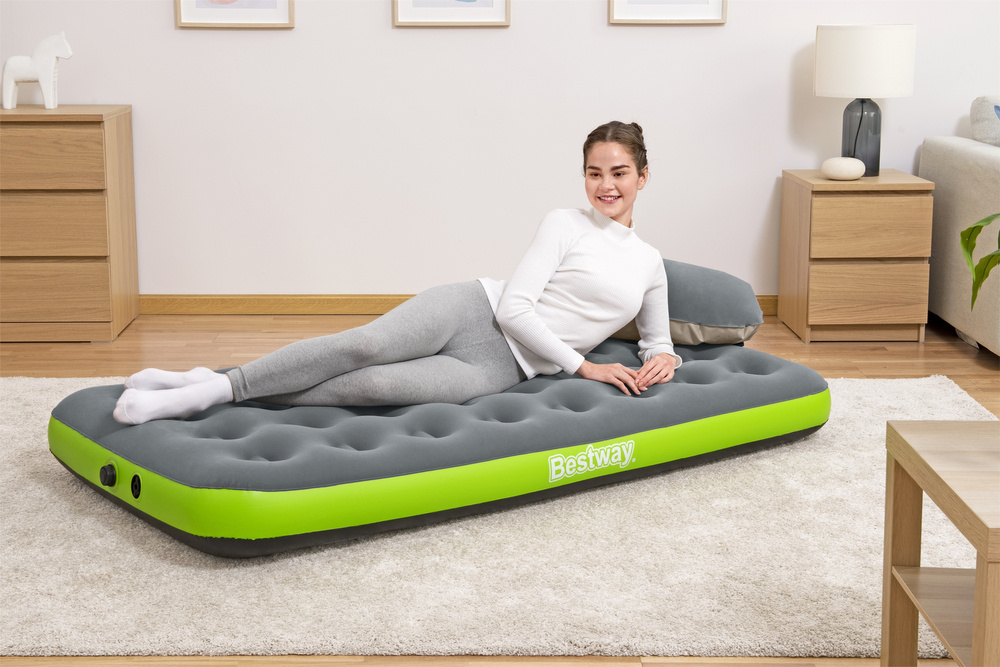 Pripučiamas turistinis čiužinys pavillo roll & relax twin, 188x99x22 cm
