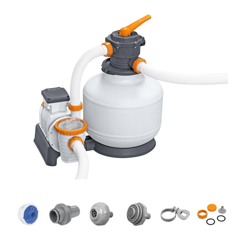 Baseino vandens smėlio filtras su pompa bestway flowclear, 11355 l/val.